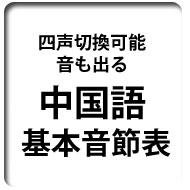中国語基本音節表